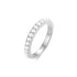 Silver Shell Pearl Beaded ring